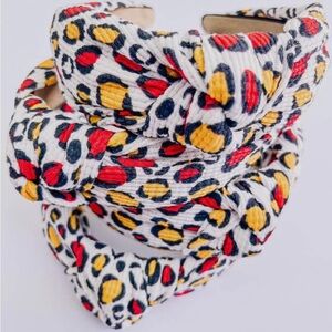 White Cheetah KC Chiefs Headband - Kansas City